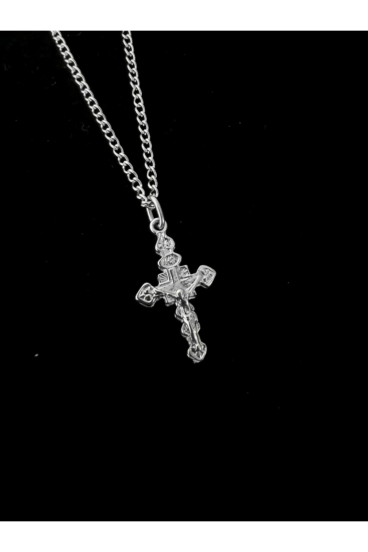 Gothic Gotik Punk Desenli Haç Kolye - DarkellaStore