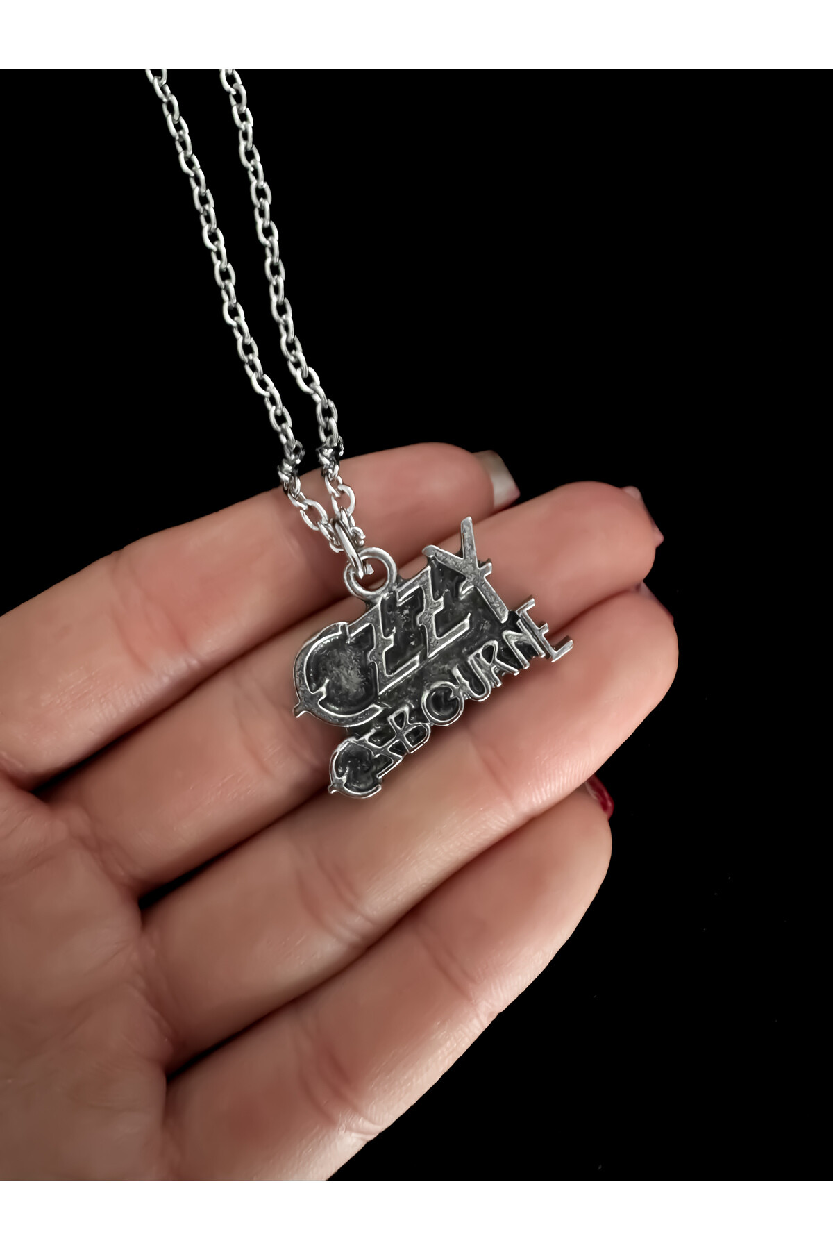 Gothic Gotik Punk Ozzy Osbourne Black Sabbath Metal Kolye - 3