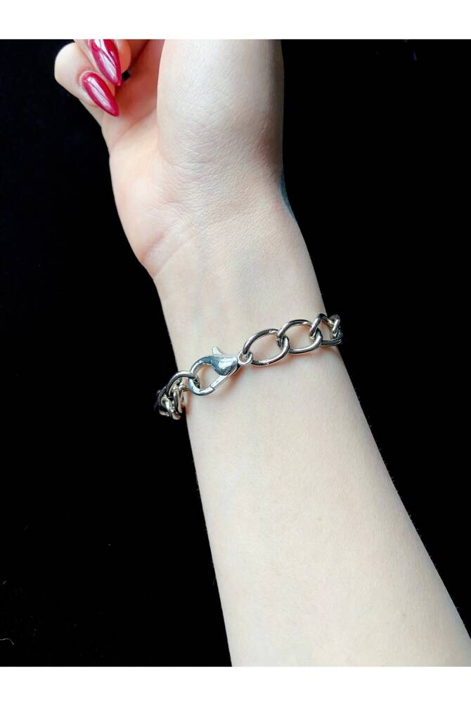 Gothic , Punk , Halkalı Zincir Bileklik - 1