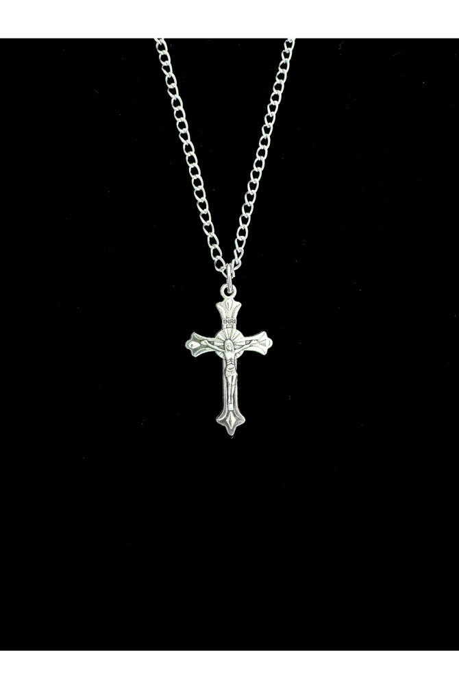 Gotik Gothic Punk İsa Haç Kolye - 2