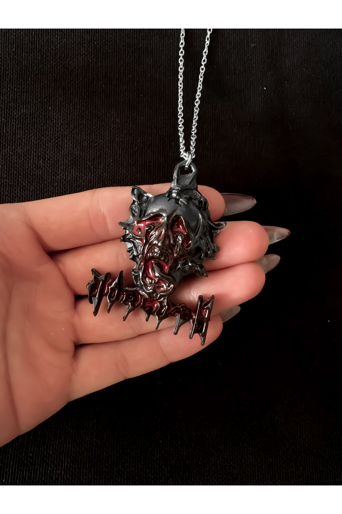 Gotik Gothic Punk Melkor Morgoth Kolye - DarkellaStore