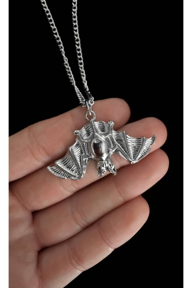 Gotik Gothic Punk Yarasa Kolye - 2