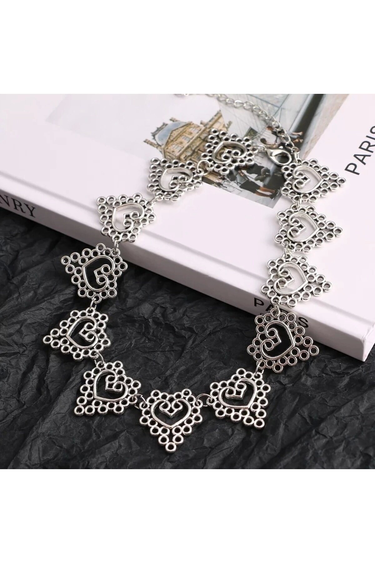 Gotik Harajuku Lolita Kalpli Choker Boyunluk - 3