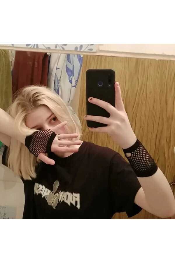 Gotik Punk File Eldiven - 3