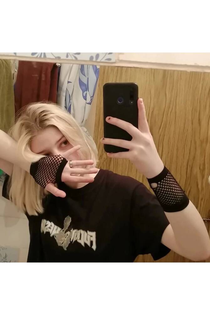 Gotik Punk File Eldiven - 3