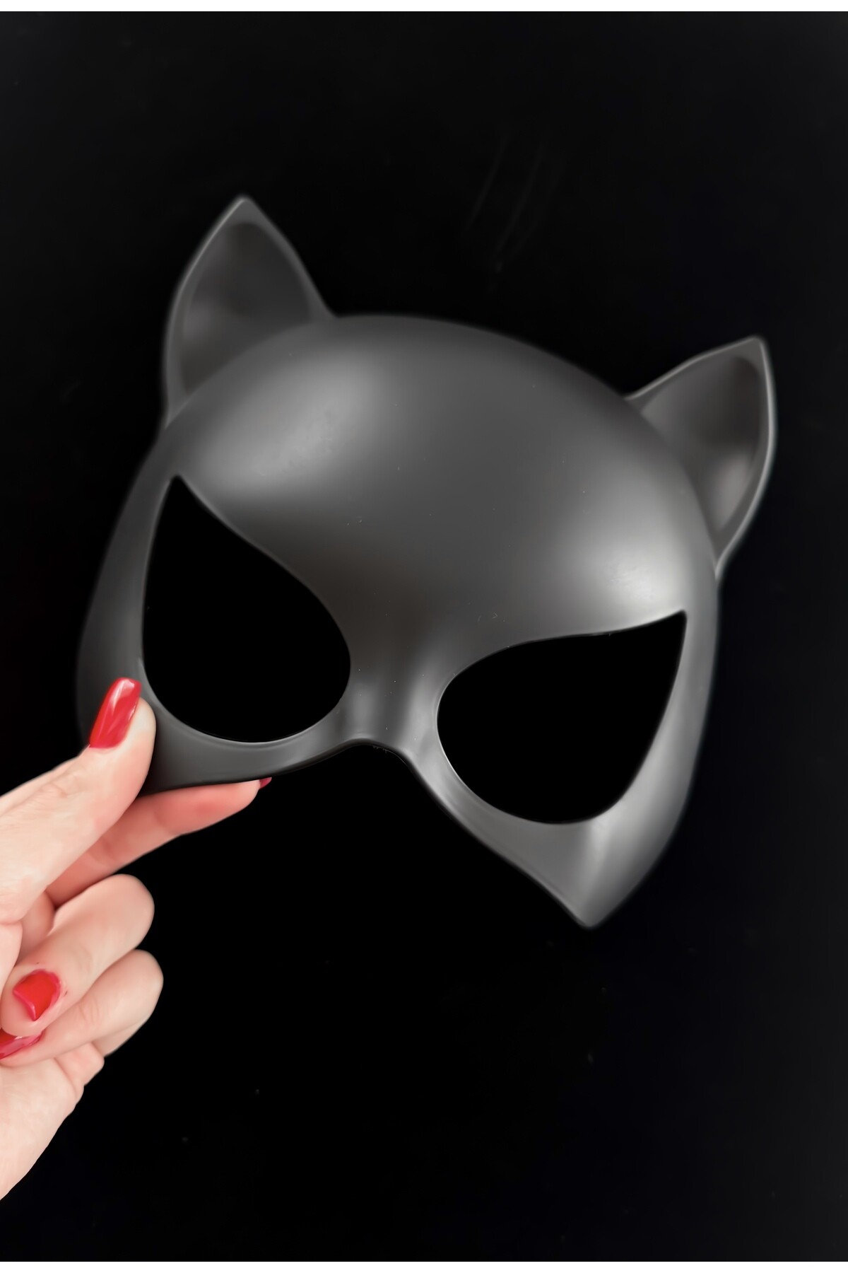 Gotik Punk Halloween Kedi Maskesi Cadılar Bayramı Maskesi Cat Mask Halloween Aksesuar Parti Maskesi - DarkellaStore