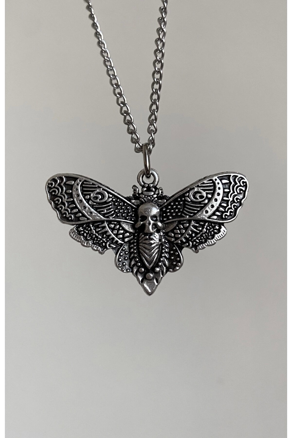 Gotik Punk Harajuku Güve Kelebek Kolye - 2