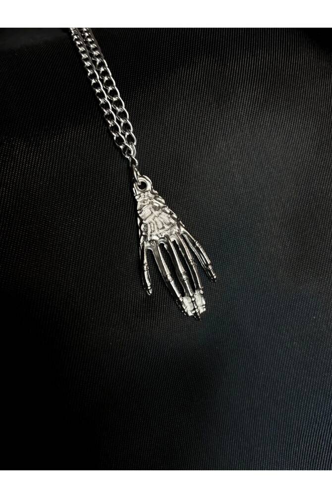 Gotik Punk Iskelet Eli Kolye - 2