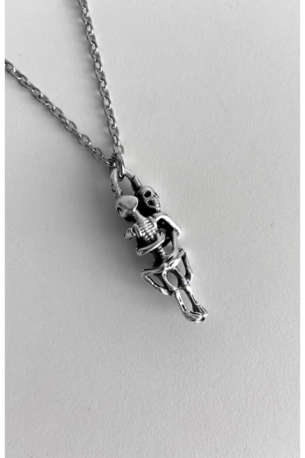 Gotik Punk Iskelet Kolye - DarkellaStore