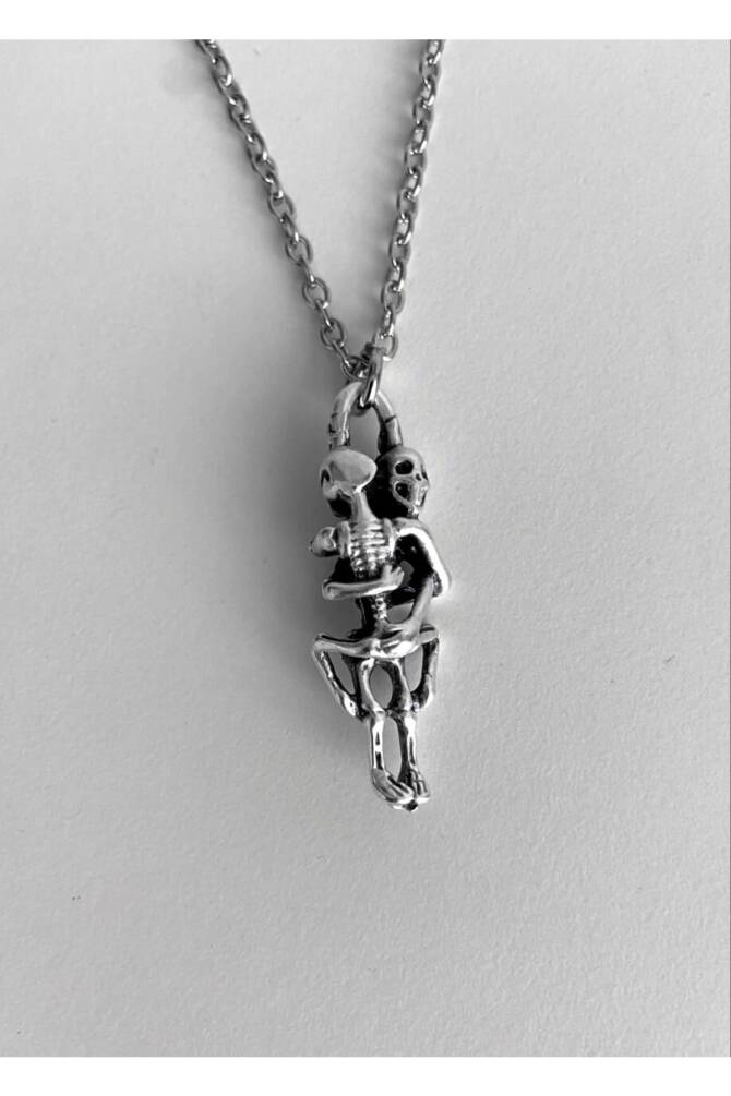 Gotik Punk Iskelet Kolye - 2