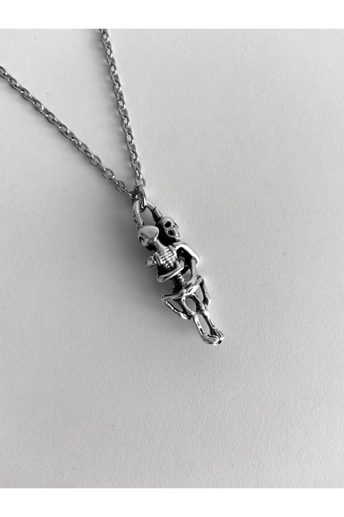 Gotik Punk Iskelet Kolye - 3