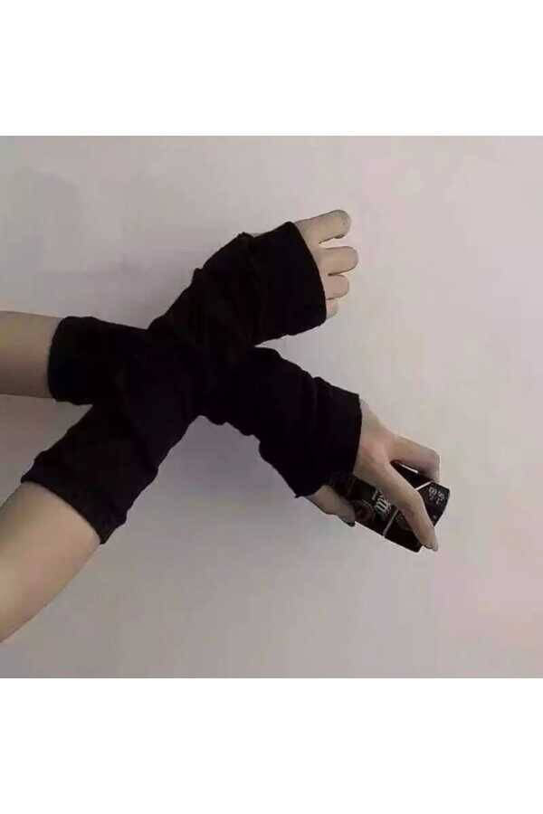 Gotik Punk Lolita Siyah Kolluk - 6