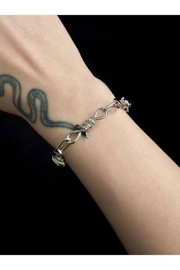 Gotik Punk Metal Dikenli Bileklik (UNISEX) - 1