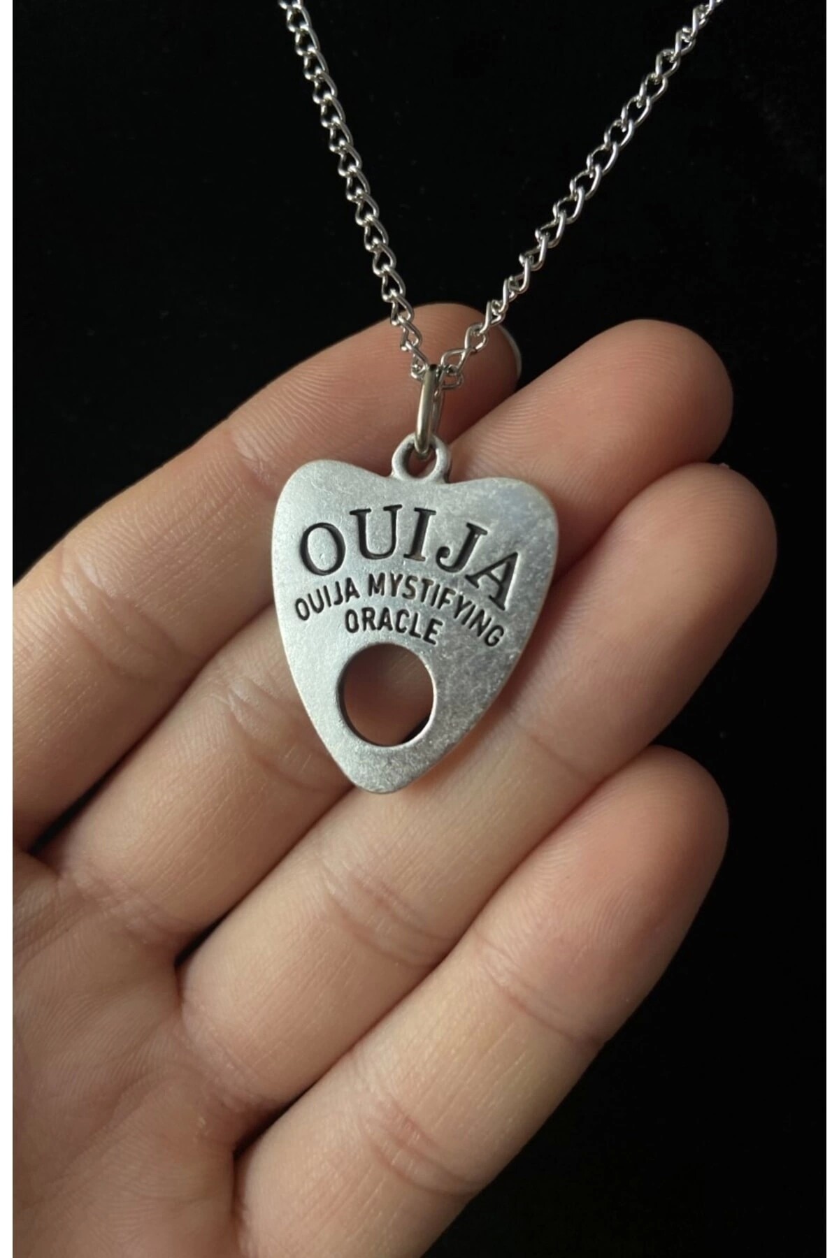 Gotik Punk Metal Ouija Kolye - 2