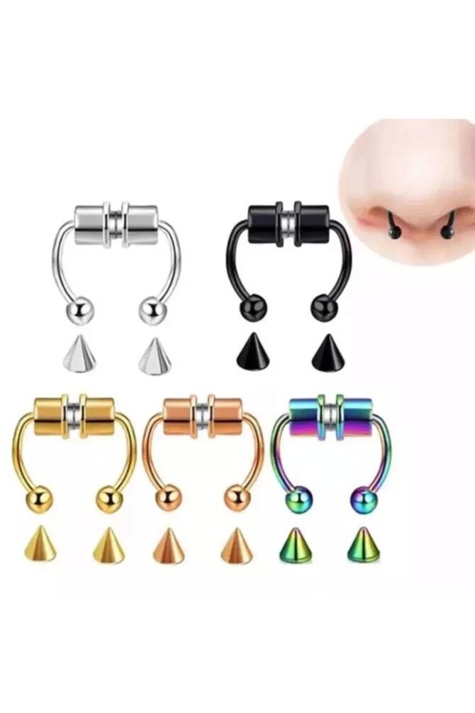 Gotik Punk Mıknatıslı Spikelı Hızma - 5