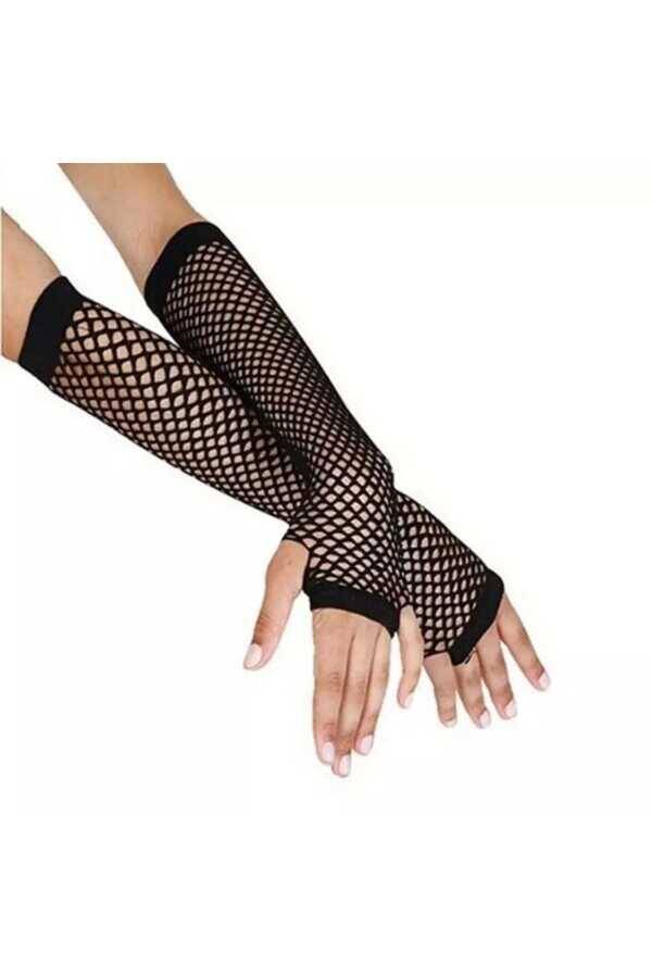 Gotik Punk Siyah Uzun File Kolluk - 3
