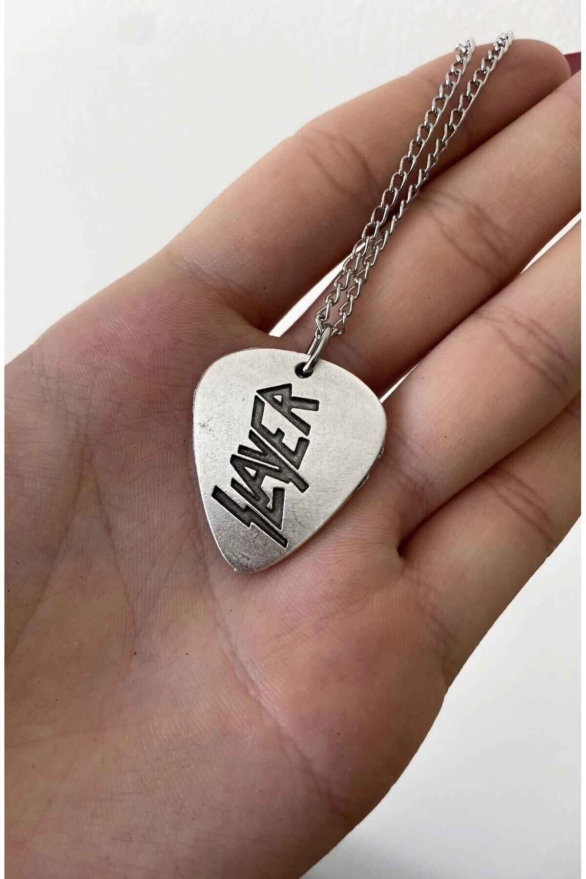 Gotik Punk Slayer Metal Pena Kolye - DarkellaStore