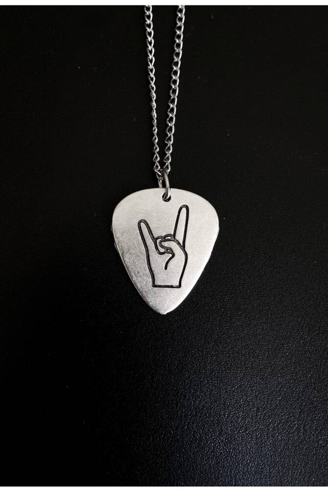 Gotik Punk Slayer Metal Pena Kolye - 3