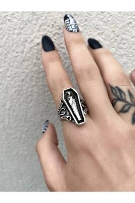 Gotik Punk Tabut Mumya Ayarlanabilir Yüzük (unisex) - 6