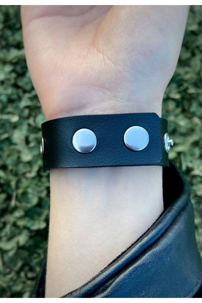 Gotik , Punk , Tek Sıralı Kuş Gözlü Bileklik - 2