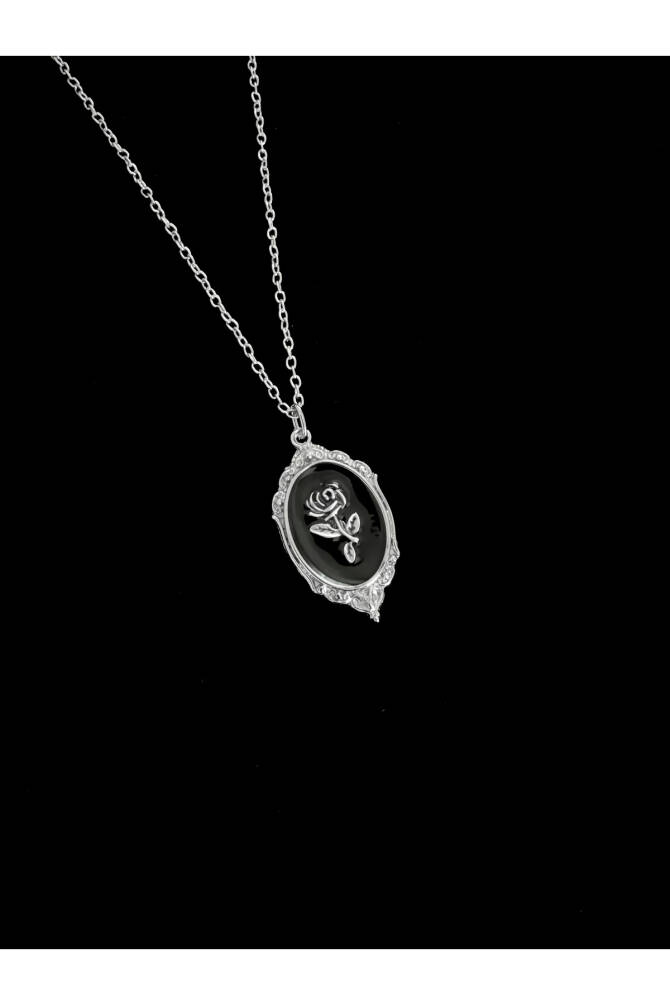 Gotik Punk Victorian Gül Desenli Pinterest Metal Tablo Kolye - 2