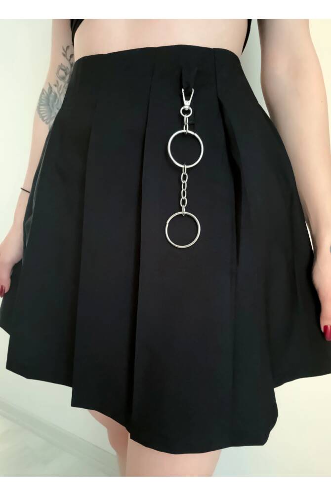 Gotik Punk Y2K Halkalı Metal Etek Pantolon Aksesuarı Pantolon Zinciri - 3