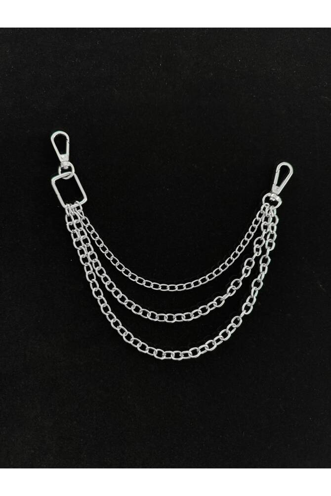 Gotik Punk Y2K Kare Halka Detay Etek Zinciri Pantolon Zinciri Etek Pantolon Aksesuarı - 2