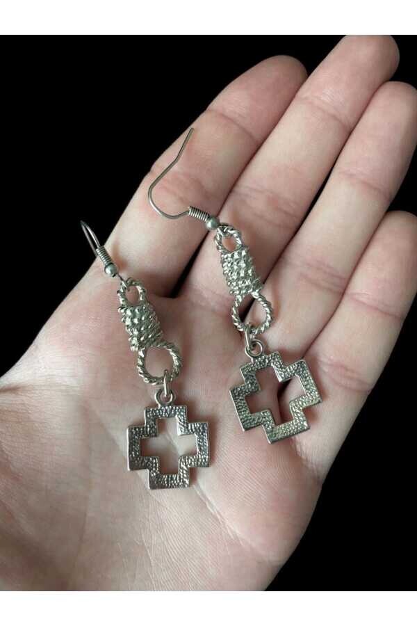 Gotik Rammstein Sallantılı Küpe - 3