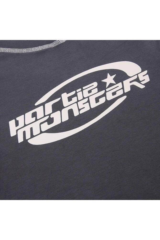 Harajuku Y2K Partie Monsters Kısa Kollu T-Shirt - 4