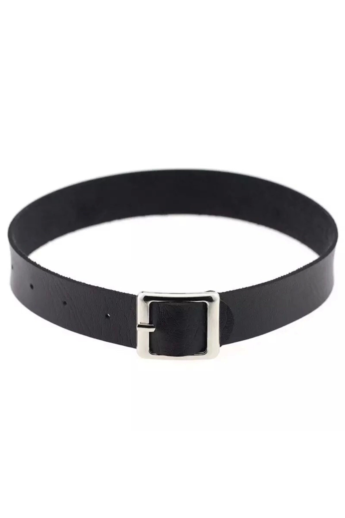 Kemer Tokalı Deri Choker Boyunluk - DarkellaStore