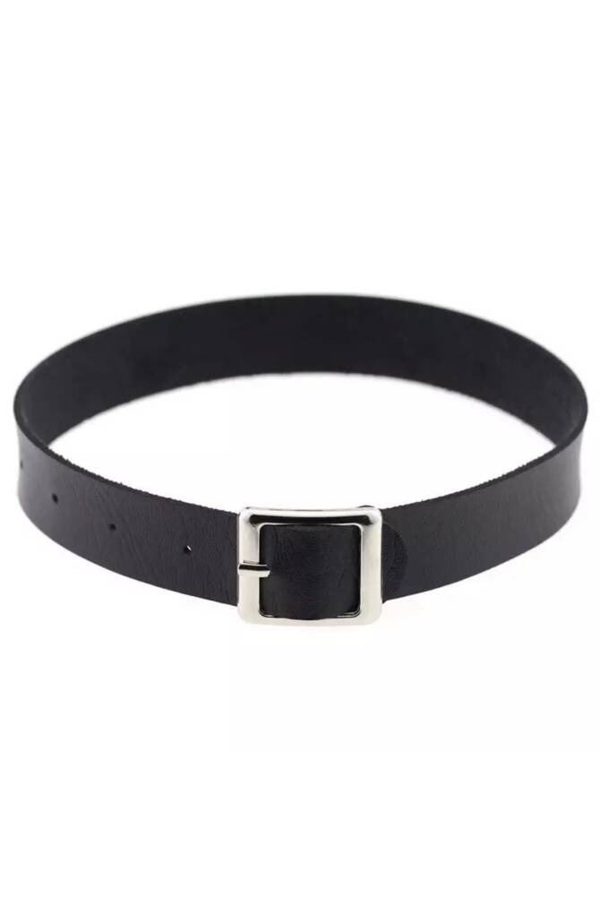 Kemer Tokalı Deri Choker Boyunluk - 1