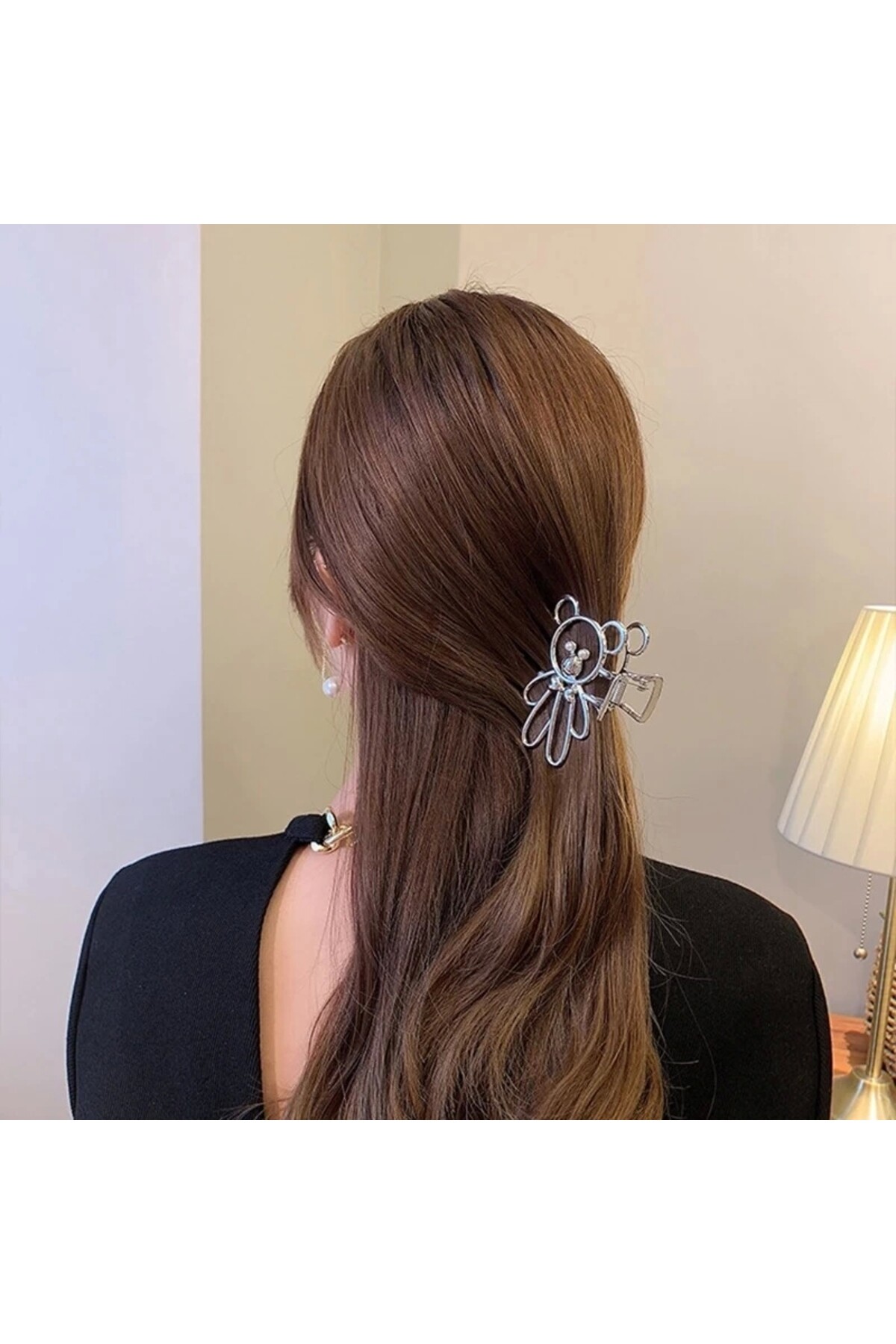 Lolita , Harajuku , Metal Ayıcık Mandal Toka , Bear Toka , Silver Toka - 2