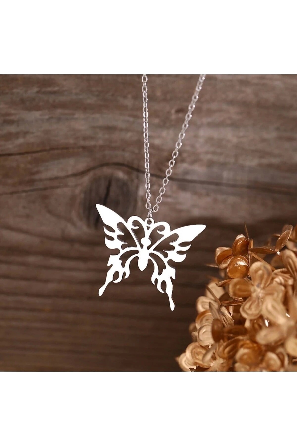 Lolita Harajuku Metal Kelebek Kolye - 2