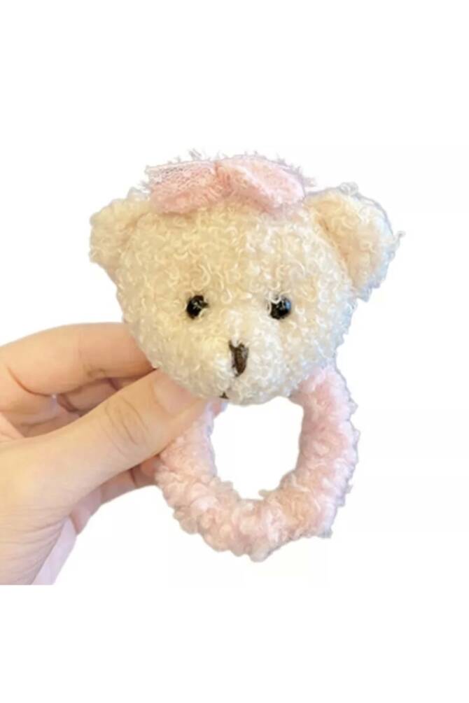 Lolita Pelüş Küçük Ayıcık Toka , Ayıcık Lastik Toka , Topuz Tokası , Çocuk Tokası - 2