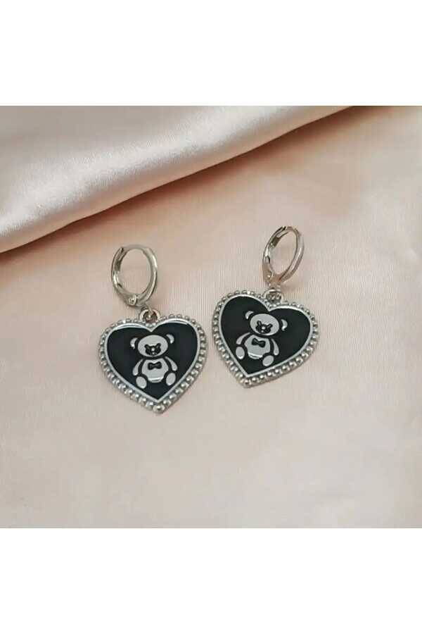 Lolita Y2K Kalpli Teddy Sallantılı Küpe - 1
