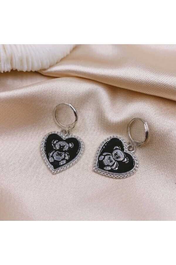 Lolita Y2K Kalpli Teddy Sallantılı Küpe - 2