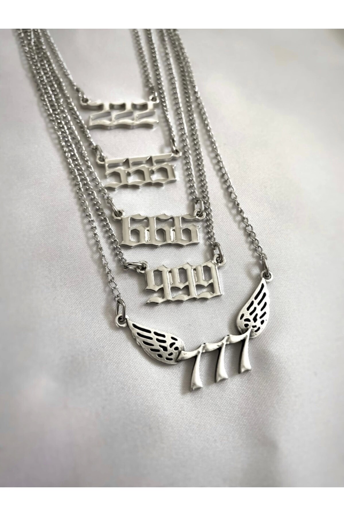 Melek Sayıları Kolye 777 Şans Kolyesi (angel Numbers) - 3