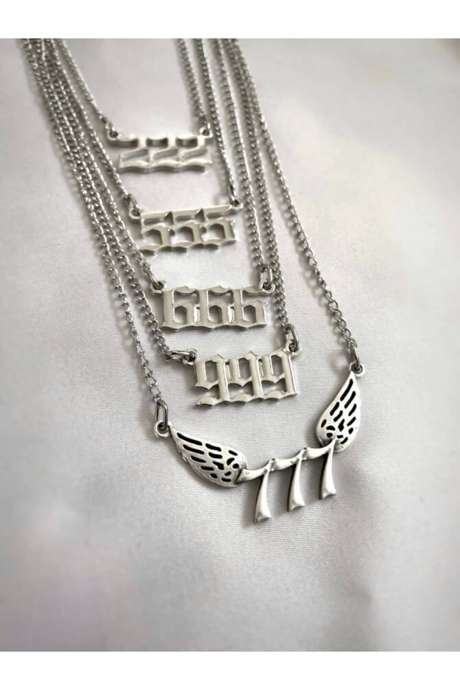 Melek Sayıları Kolye 777 Şans Kolyesi (angel Numbers) - 3