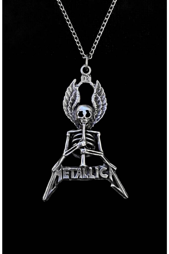 Metallica Iskelet Kuru Kafa Kolye - 1