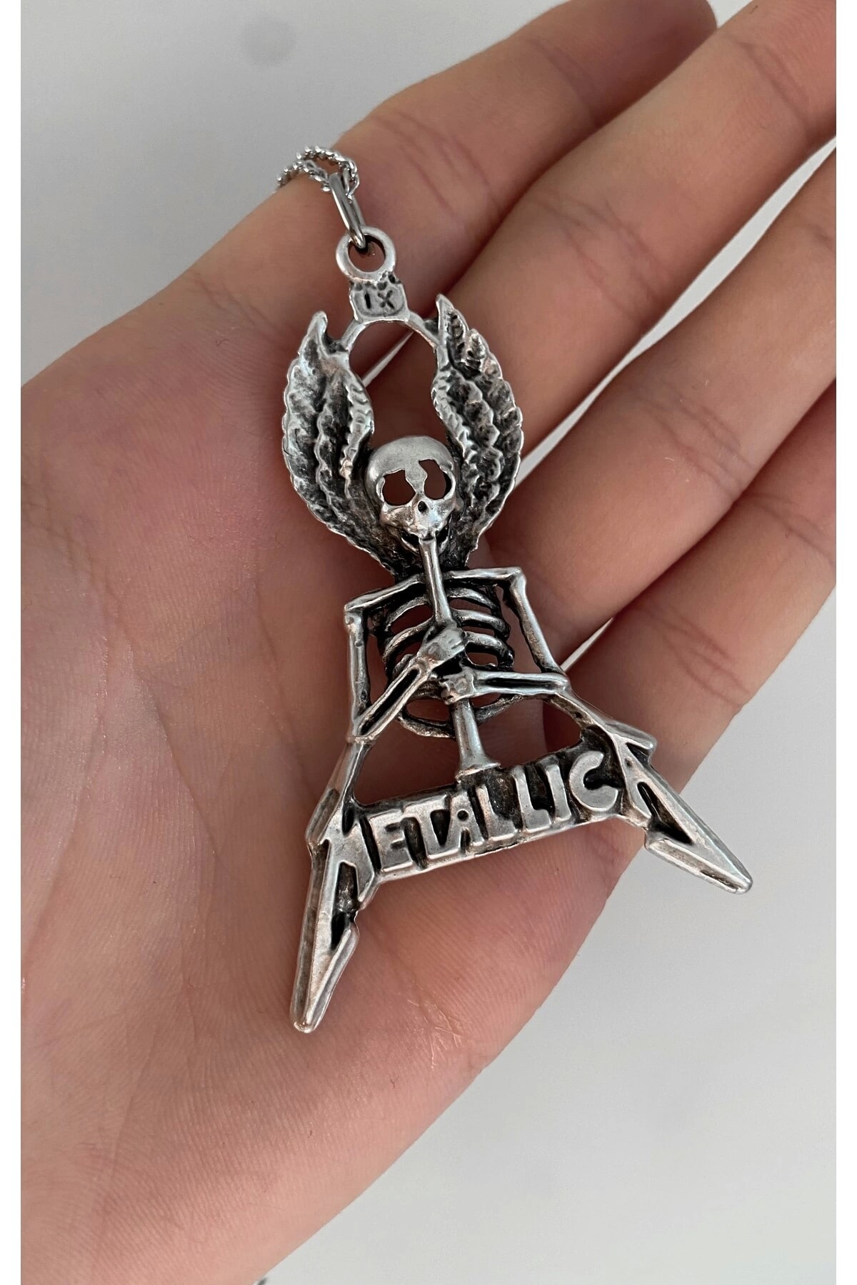 Metallica Iskelet Kuru Kafa Kolye - 2