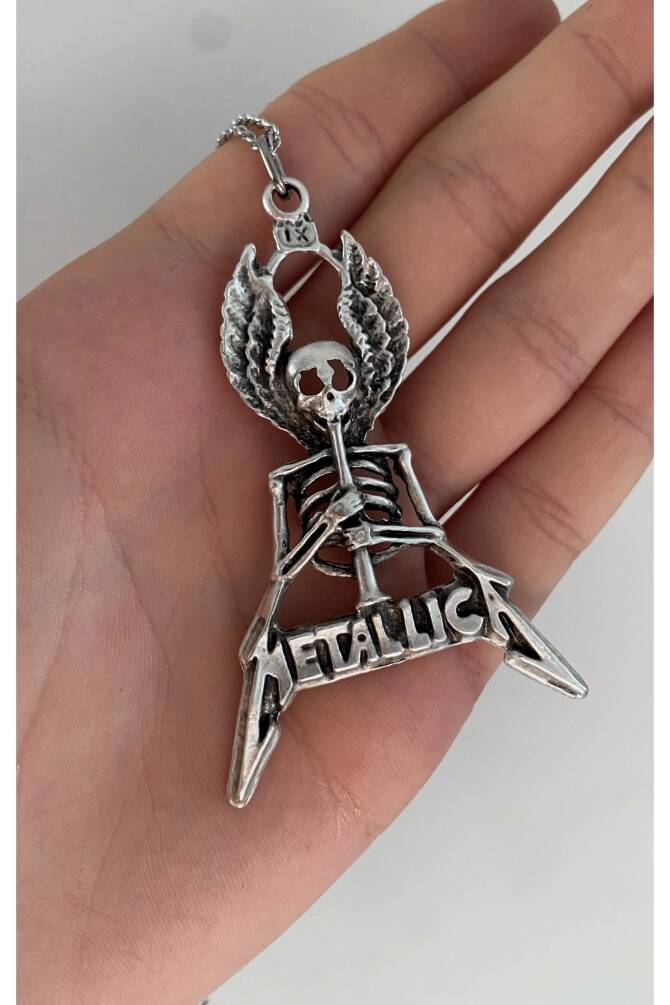 Metallica Iskelet Kuru Kafa Kolye - 2