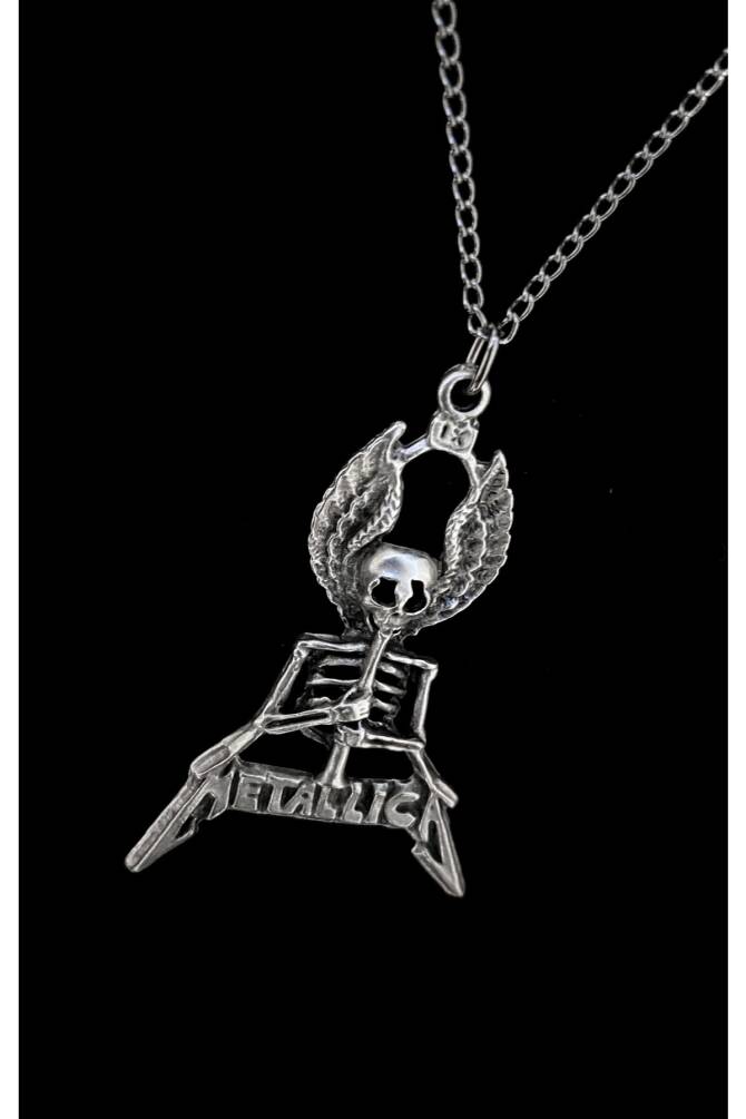 Metallica Iskelet Kuru Kafa Kolye - 3