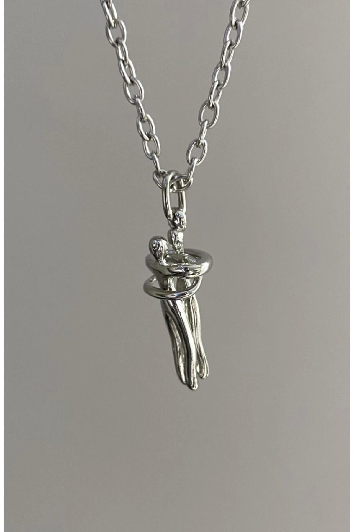 Sarılan Çift Kolyesi Sevgili Kolyesi - DarkellaStore