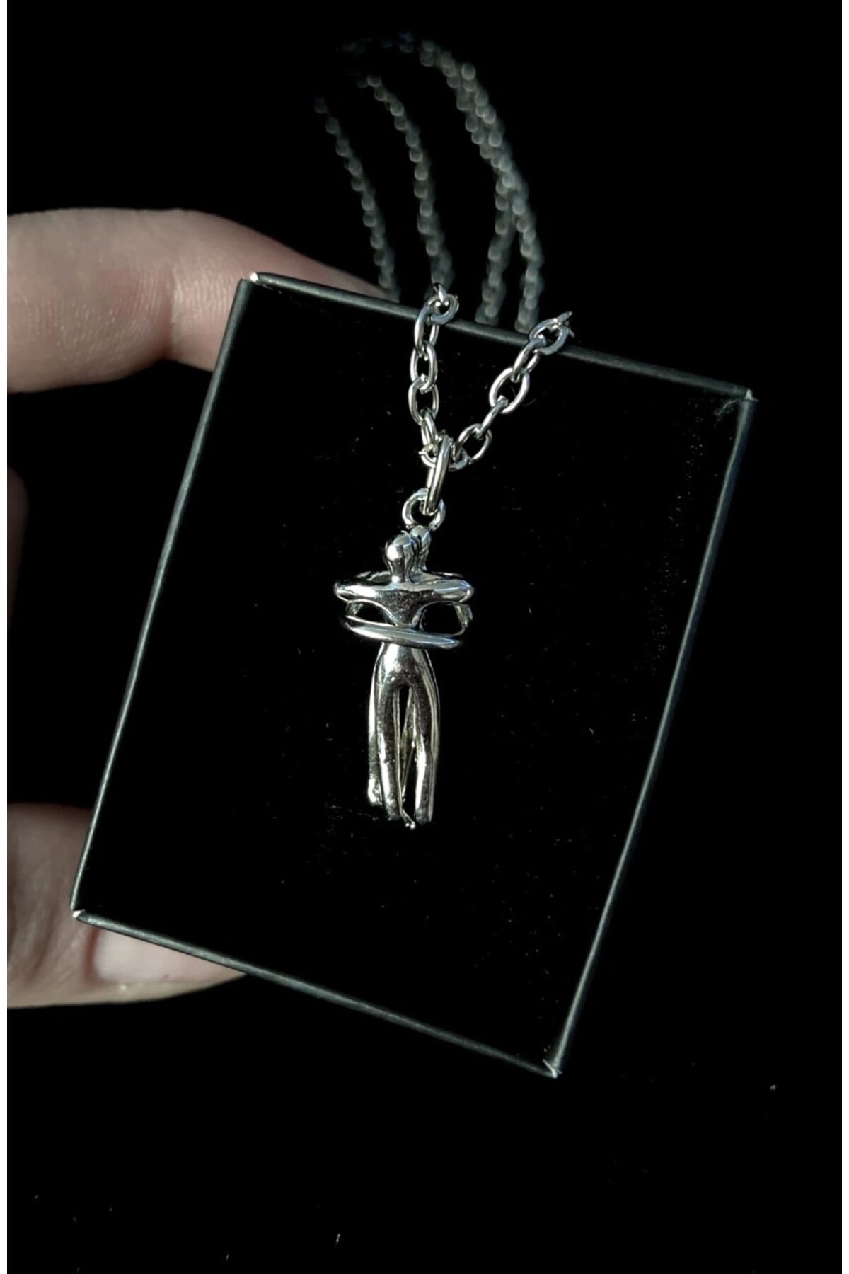 Sarılan Çift Kolyesi Sevgili Kolyesi - 2