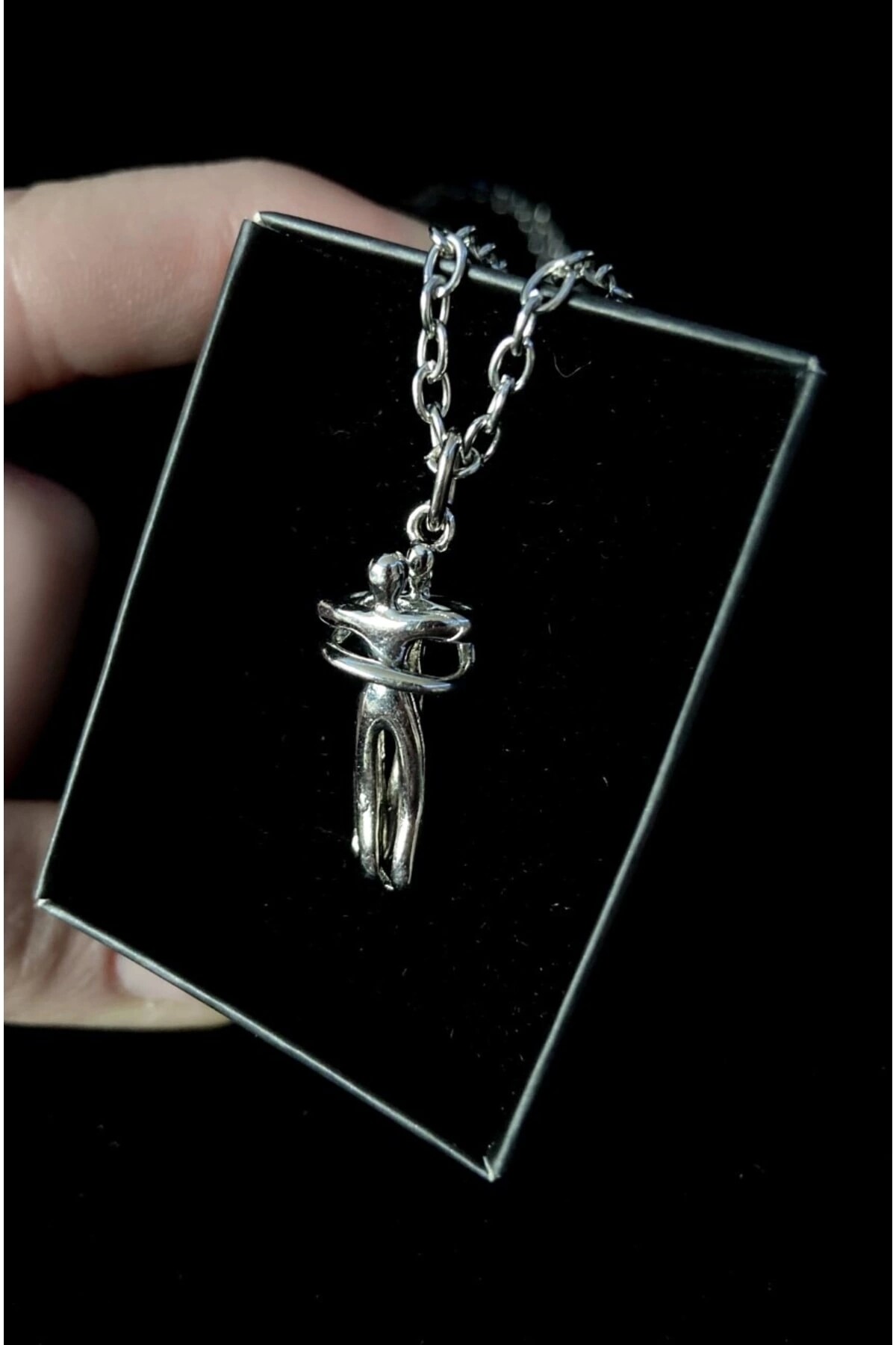 Sarılan Çift Kolyesi Sevgili Kolyesi - 3