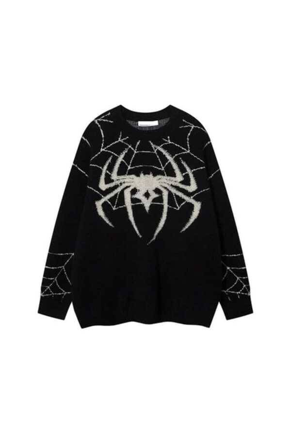 Streetwear Y2K Spider Web Oversize Kazak (UNISEX) - 3