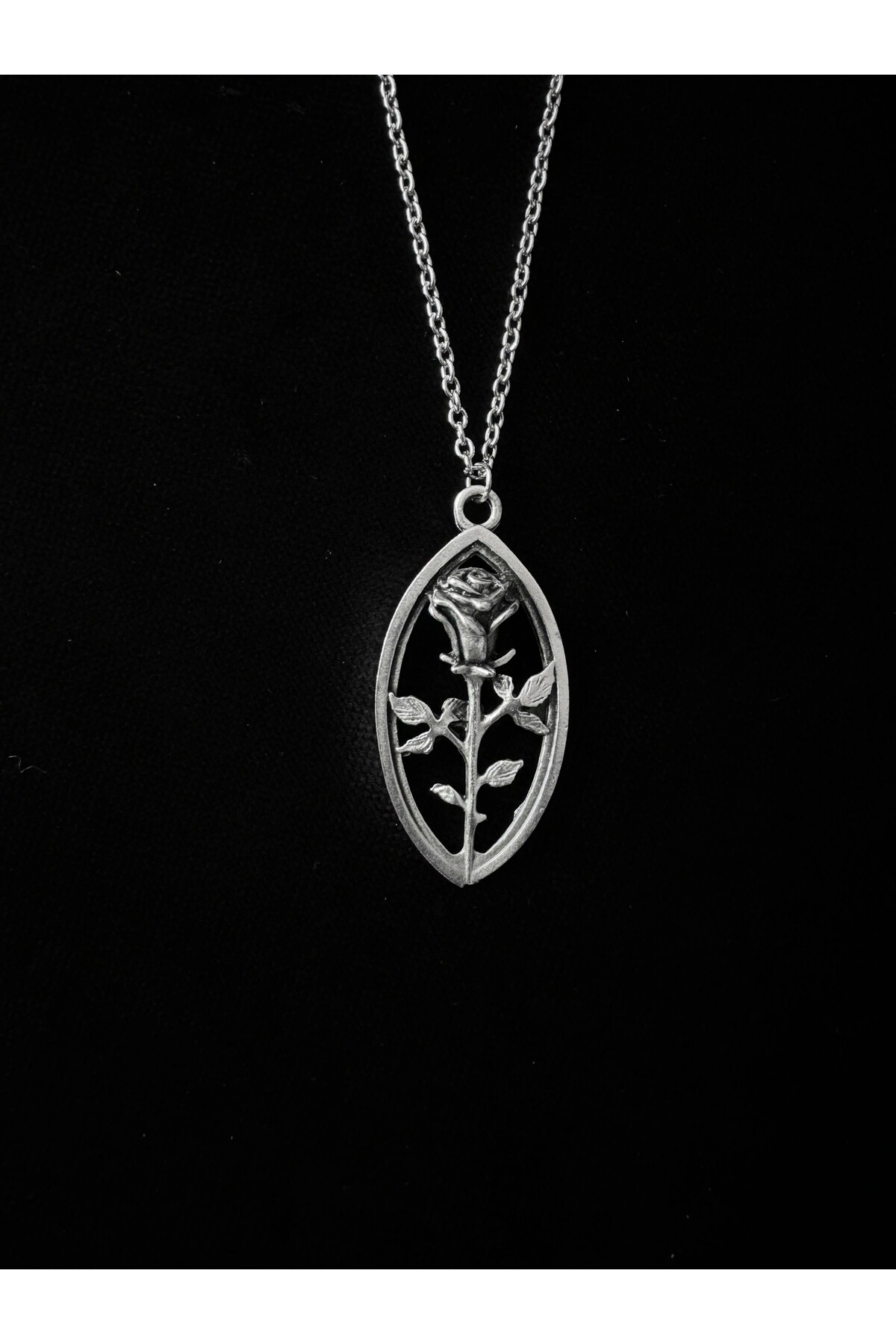 Victorian Gotik Gül Kolye - 2