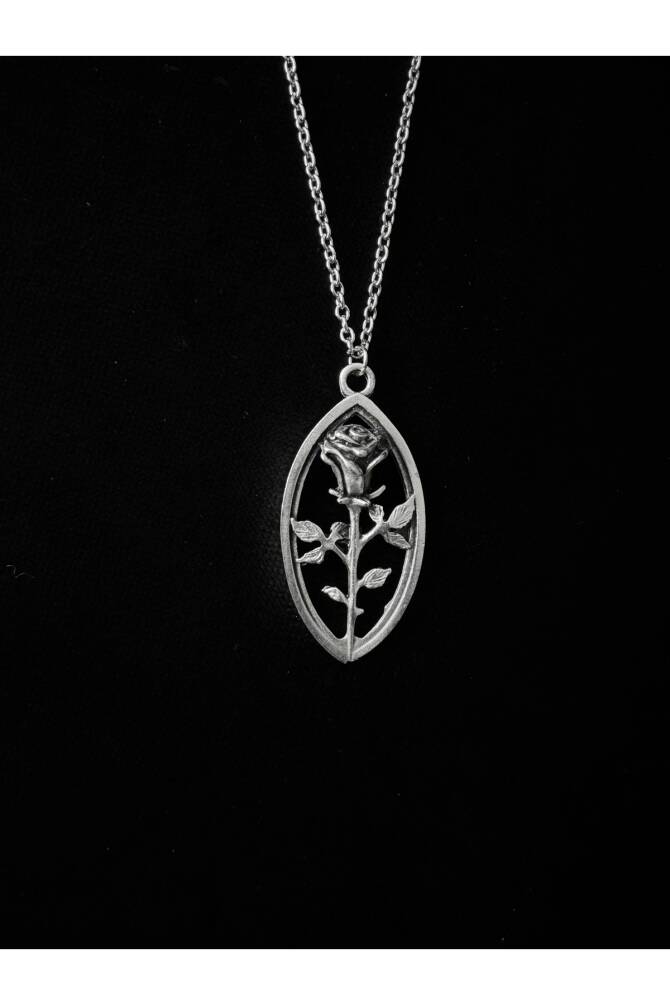 Victorian Gotik Gül Kolye - 2