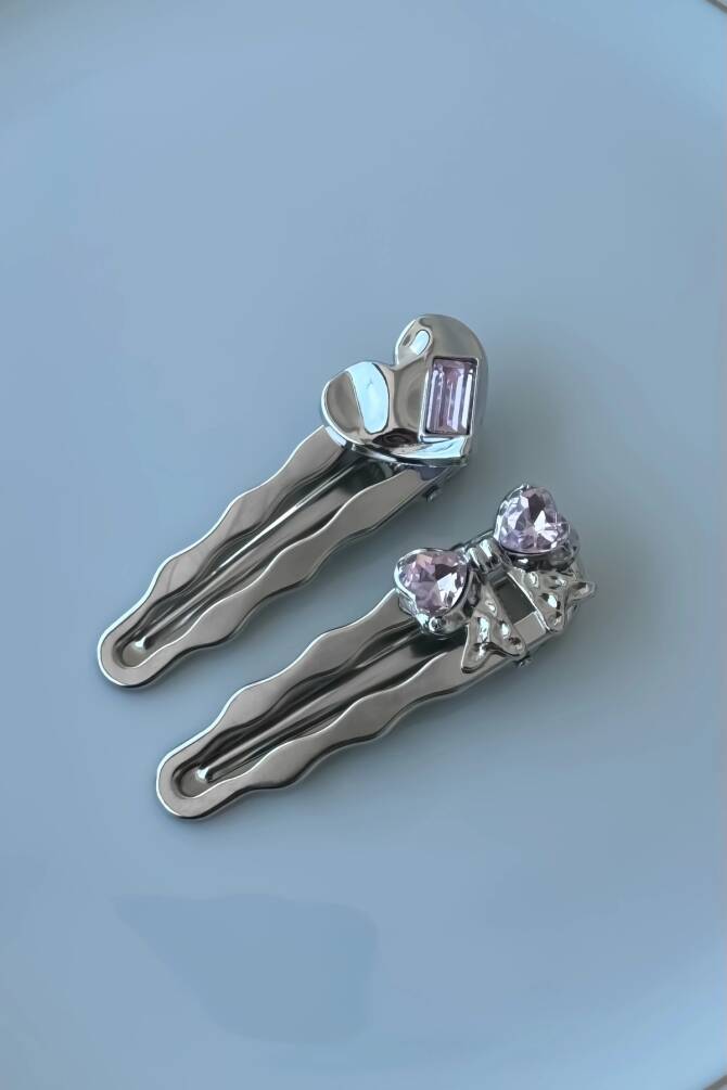 Y2K Harajuku Lolita Kalp Fiyonk Mandal Toka - 3