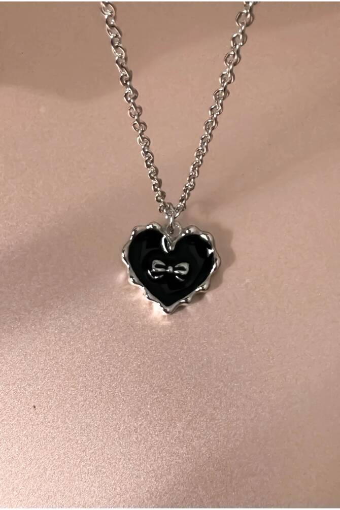 Y2K Harajuku Ribbon Fiyonk Kolye - 1